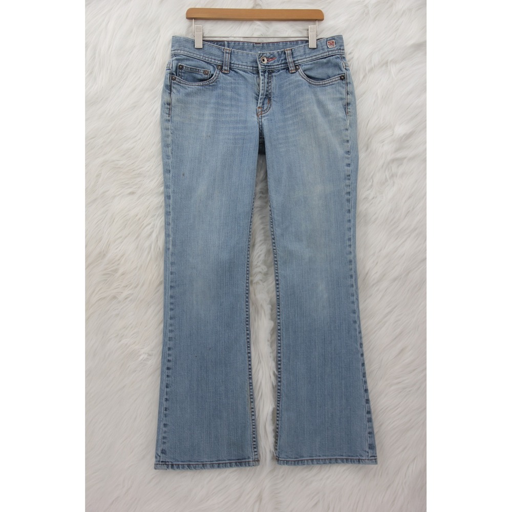 X2 Denim Laboratory Women's Low Rise Flare Leg Boot Cut Jeans Size 4 Short Y2K